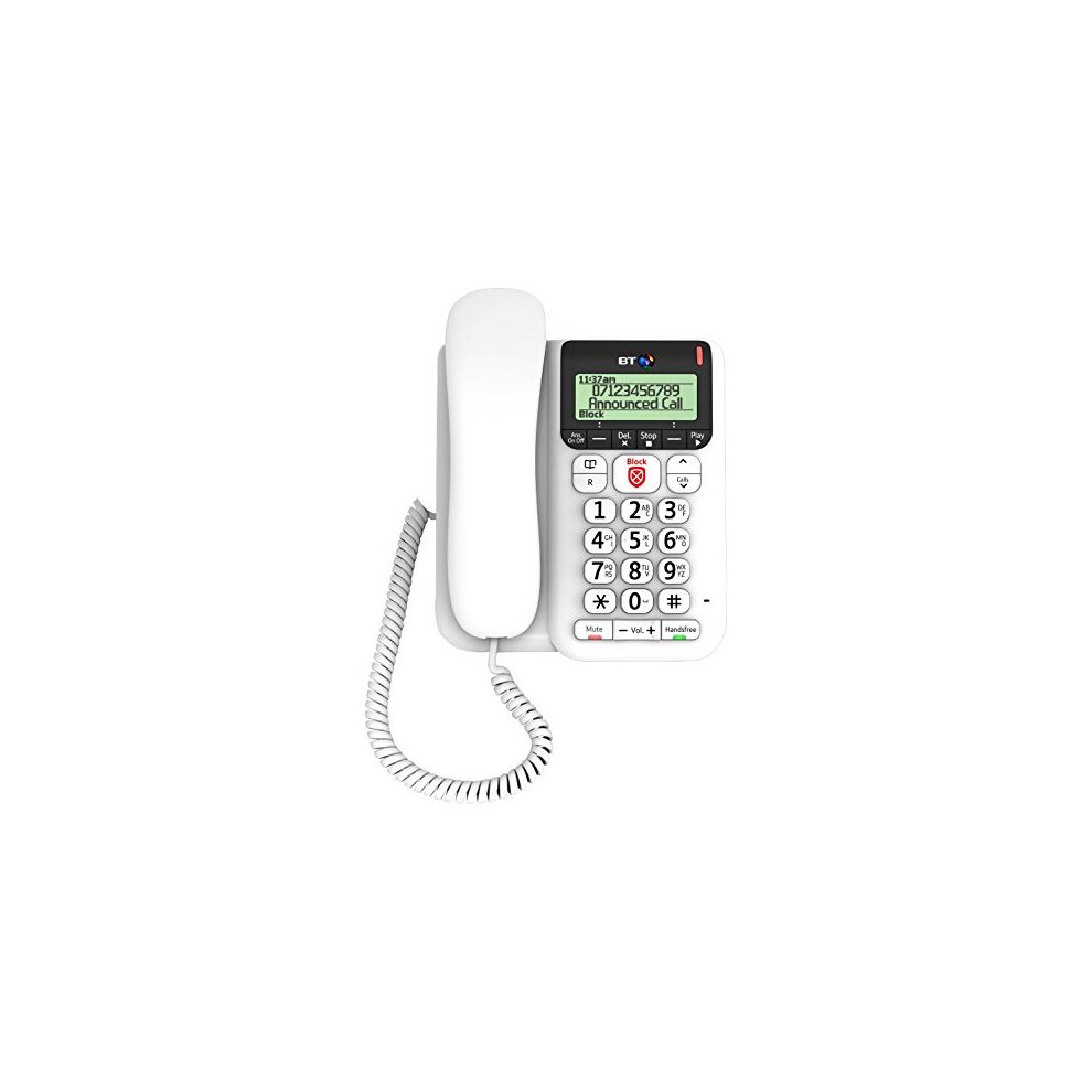 Decor 2600 Corded Phone with Advanced Call Blocker Renewed