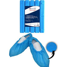 100x Omnitex 35g Premium Disposable Shoe Covers Strong Floor Carpet Protectors Embossed Overshoes Medium to Heavy Use 1x Pack of 100