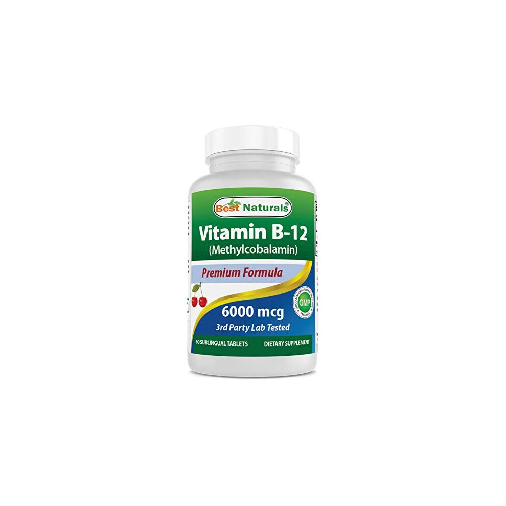 Vitamin B12 as Methylcobalamin Methyl B12 6000 mcg Tablet 60 Count