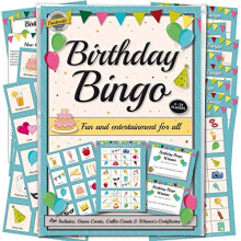 Birthday Party Bingo Game Groups of all ages will enjoy socialising with our lotto quiz set A fun party accessory idea for everyone