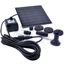 12 Watt Solar Power Water Pump Garden FountainSubmersible Pump with Suckers For Water CyclePond FountainRockery Fountain