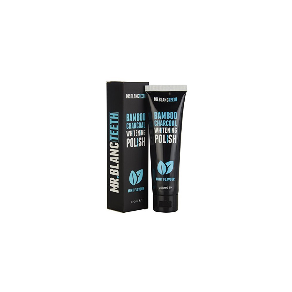 Mr Blanc Teeth Bamboo Charcoal Polish Natural Teeth Whitening Polish