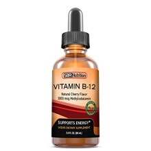 MAX Absorption Vitamin B12 Sublingual Liquid Drops 3000mcg Methylcobalamin Per Serving 60 Servings NonGMO Vegan Friendly
