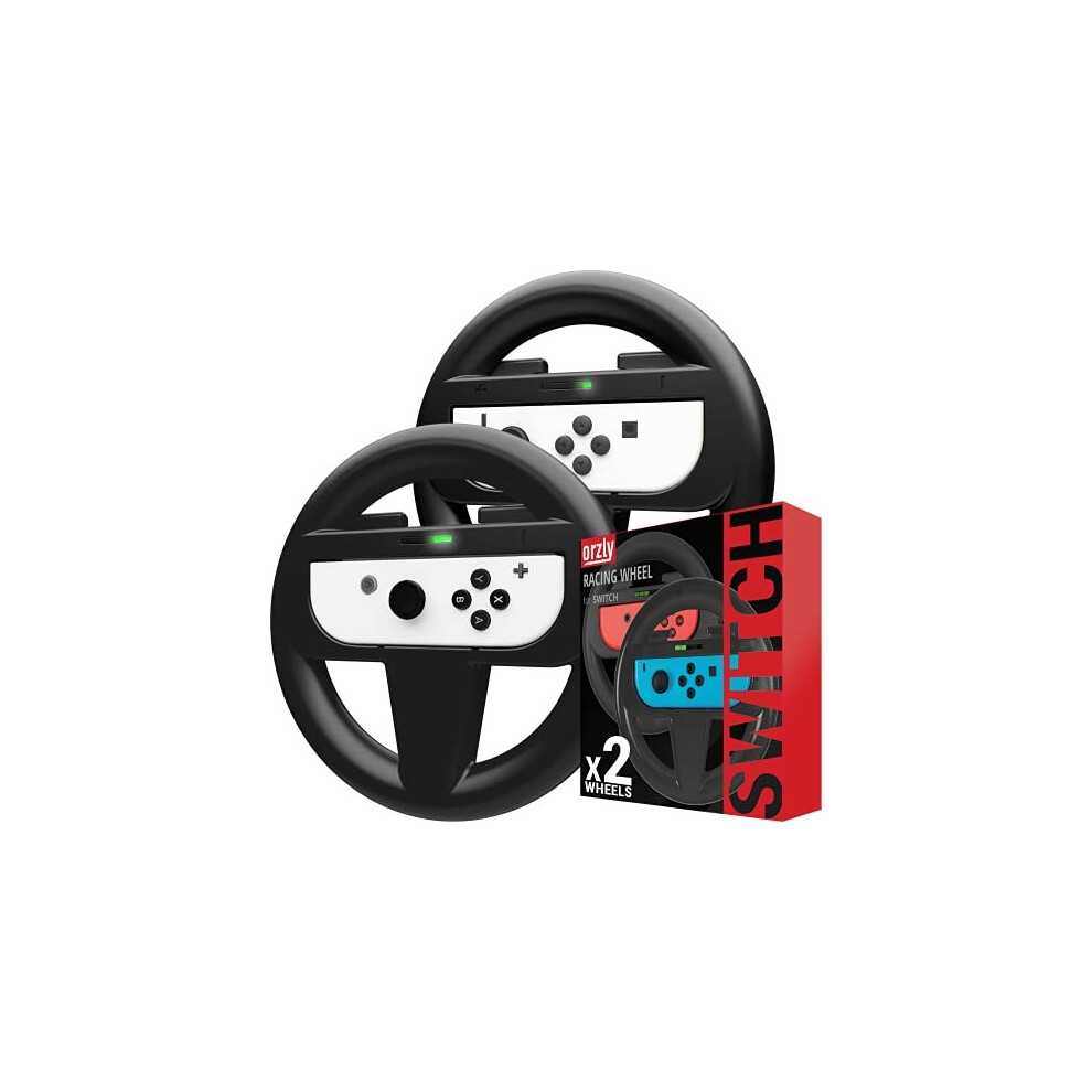 Steering Wheels For Nintendo Switch Oled Joycons Racing Wheels For Mario Kart 8 Deluxe Mariokart Switch Steering Wheel Joycon Controller Attachment 5060498271516