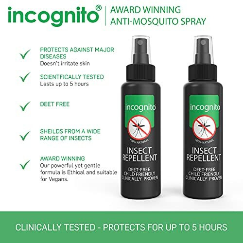 Insect Repellent Spray  2 x 100ml  Natural DEET free formula 2