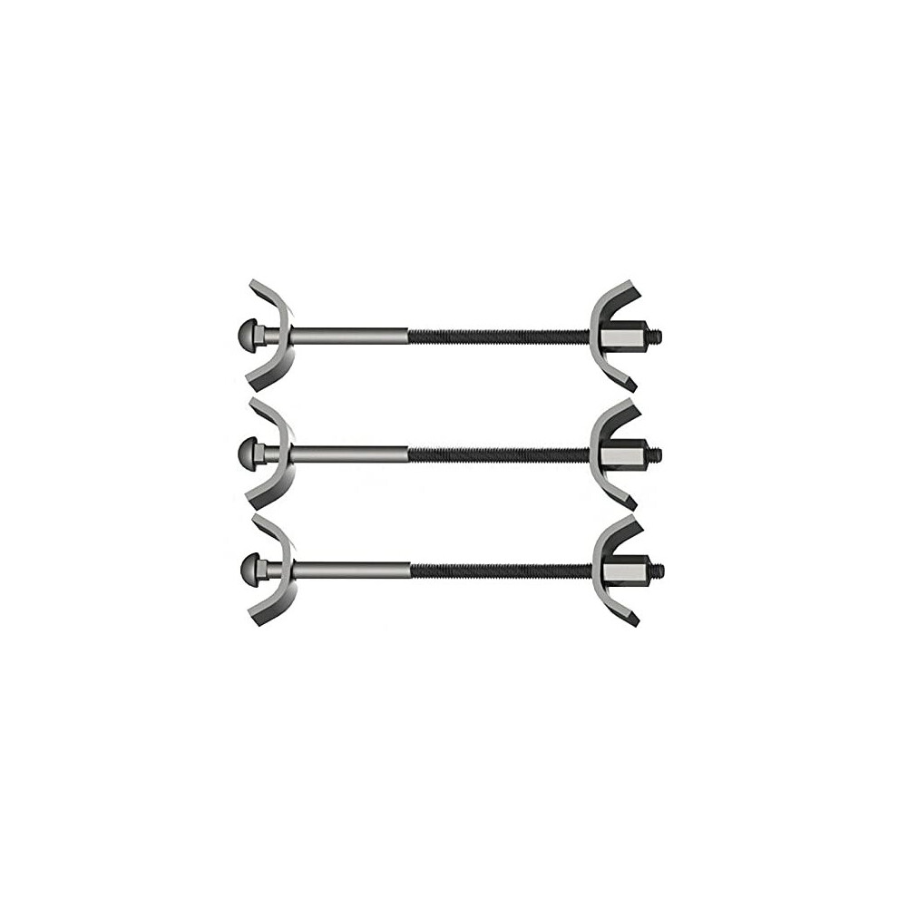 Bh03355 10 Pcs M6 X 100 Mm 14 Inch X 4 Inch Bzp Worktop Joint Connector Joiner Butterfly Jig Clamp Pack Of 10 Pieces 5013249373847