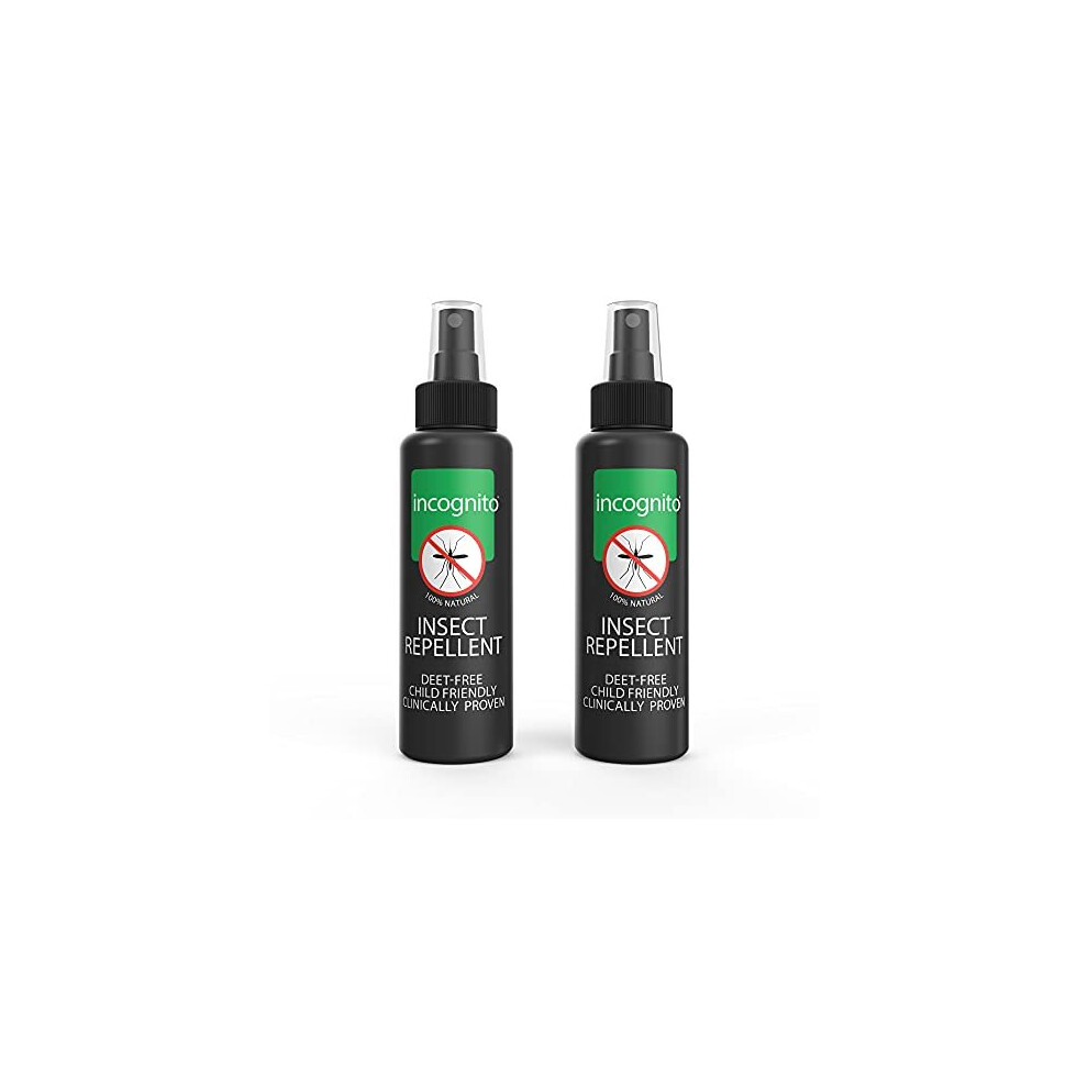 Incognito Insect Repellent Spray 2 X 100Ml Natural Deet Free Formula