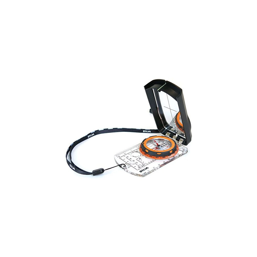 Ranger 20 Advanced Compass with Mirror Slope Card and Distance Lanyard Orange