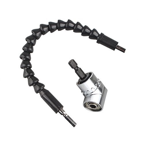 105 Degree Angle Extension Flexible Shaft 300mm 12 Screwdriver Power Bit Drill Extension 14 Hex Shank