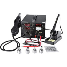 Soldering Iron Station Hot Air Gun 3in1 SMD Rework Solder Desoldering Station 853D Black