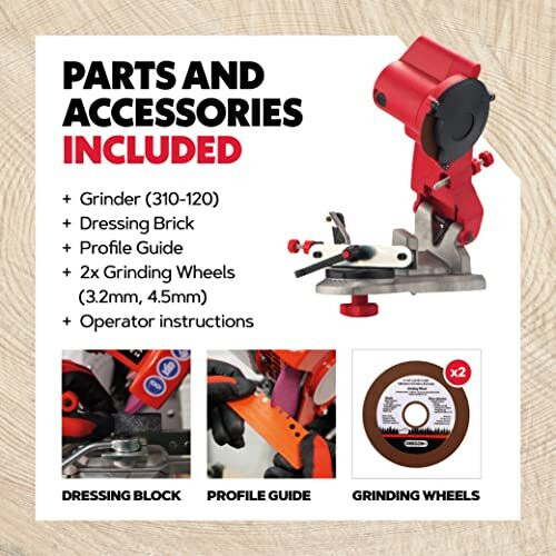 Professional Chainsaw Sharpening Device Compact 230Volt Bench Grinder Universal Chain Saw Sharpener Electric for All Chainsaw Chains 310230 2