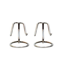 Ashes Set Of Two Heart Keepsake Stands Silver