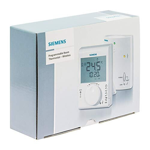 Siemens RDJ100RFSET Room Thermostat Radio Frequency Set with 24Hour time Switch Transmitter and Receiver 1