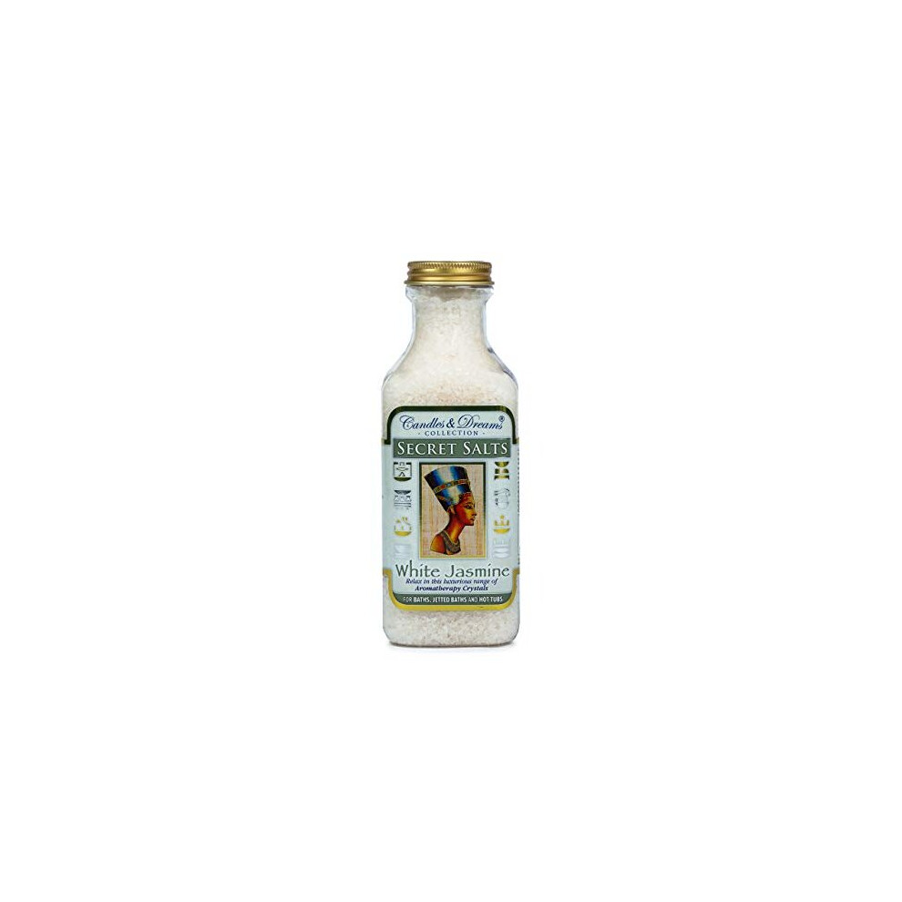 Candles And Dreams White Hot Tub Spabath Aromatherapy Scents Crystals Jasmine Vegan 500G