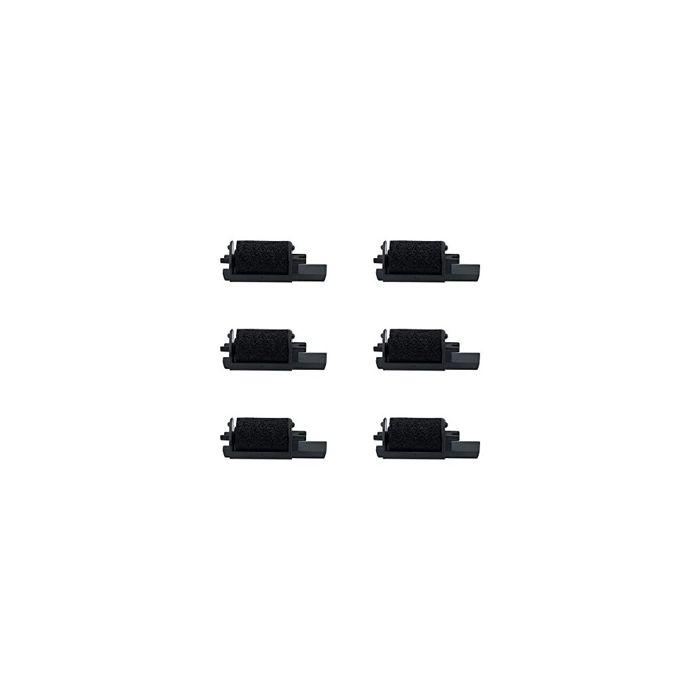 6 Pack Ribbon Ink Roller For Ir40 Cash Register Calculator Printer Black 722267637927