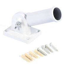 Flag Pole Bracket for Wall Adjustable Angle Wall Mount Flag Pole Holder with Screws for 30mm Diameter Flagpole Metal Flag Pole Bracket for Outside