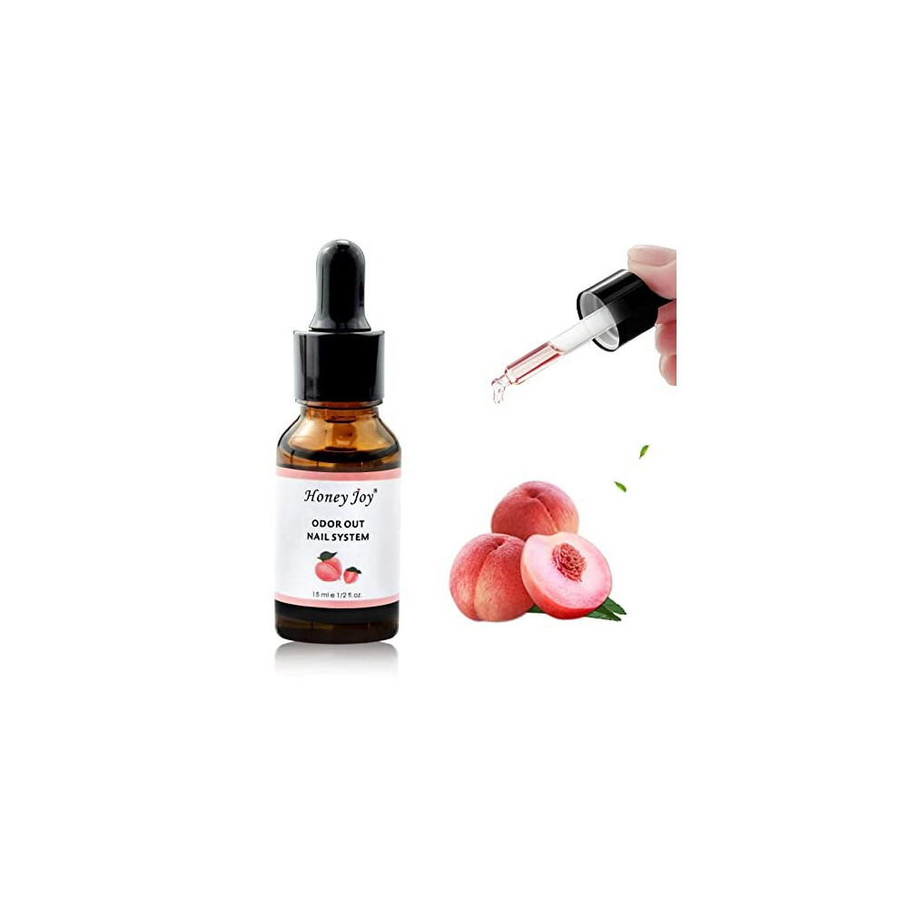 Honey Joy Nail Art 05 Floz Peach Fragrance Odorizer Acrylic Odor Reducer Liquid Odor Out Odorless Monomer Removal With Dropper Tube Design Pack Of 1 Hjnap011