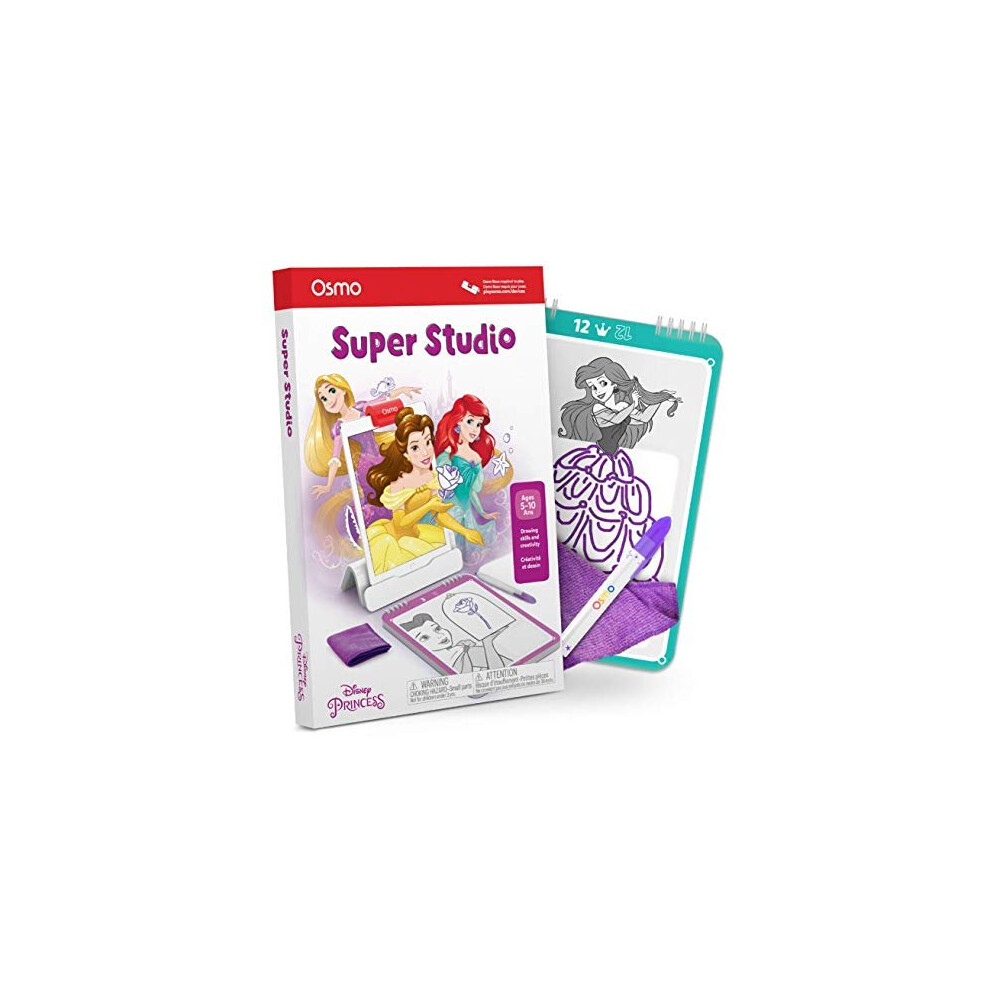 Osmo Super Studio Disney Princess Ages 511 Learn To Draw For Ipad Or Fire Tablet Base Required