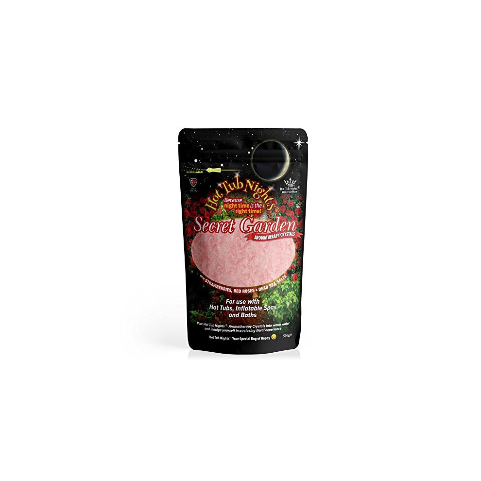 Hot Tub Nights Secret Garden Aromatherapy Salts Vegan 500G