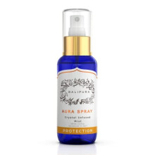 Aura Chakra Spray Gift for Women Protection Spray Crystal Infused Mist with Black Tourmaline Smoky Quartz and Citrine Organic Essential Oil Cleansing