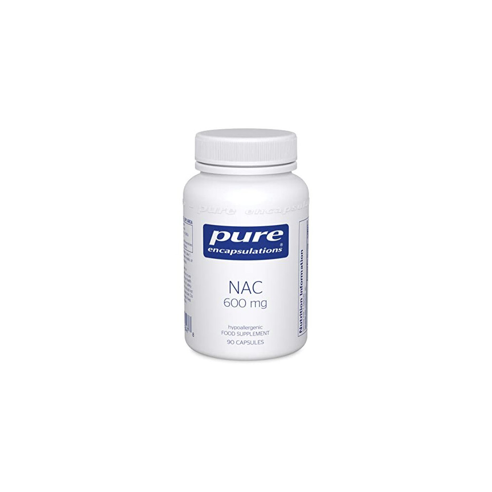 Pure Encapsulations Nac 600Mg Professional Strength Nacetyllcysteine 90 Capsules