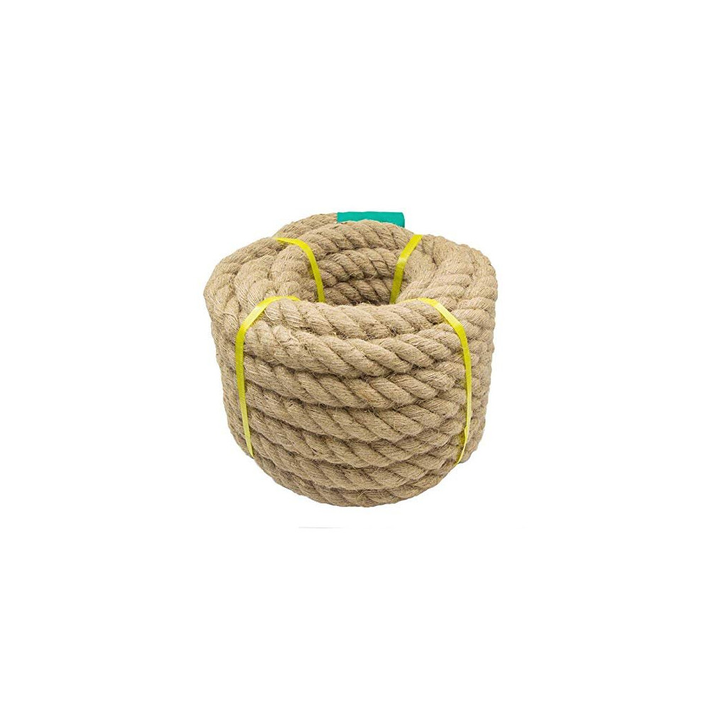 Natural Jute Rope 14162025304050Mm Heavy Duty Twisted Hemp Rope For Crafts Nautical Cat Scratching Post Chandelier Climbing Hammock Decking Garden 754525522638