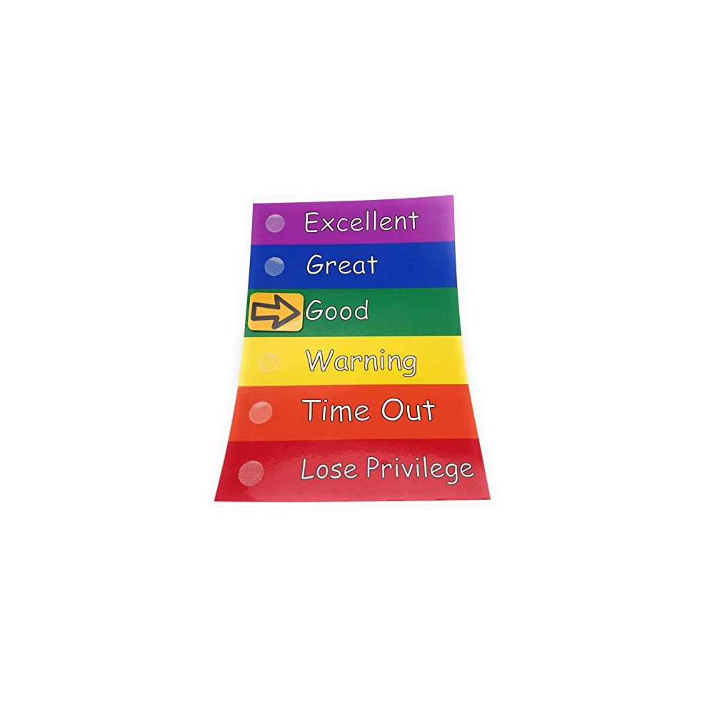 Colour Behaviour Chart Warning Chart Reusable Arrows Children Toddlers Autism Sen Kids2learn