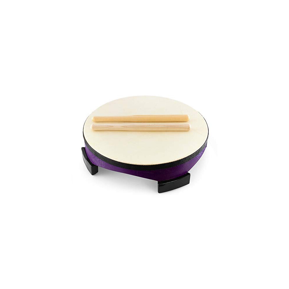 World Rhythm Brown Fd10 10 Floor Gathering Drum With Beaters