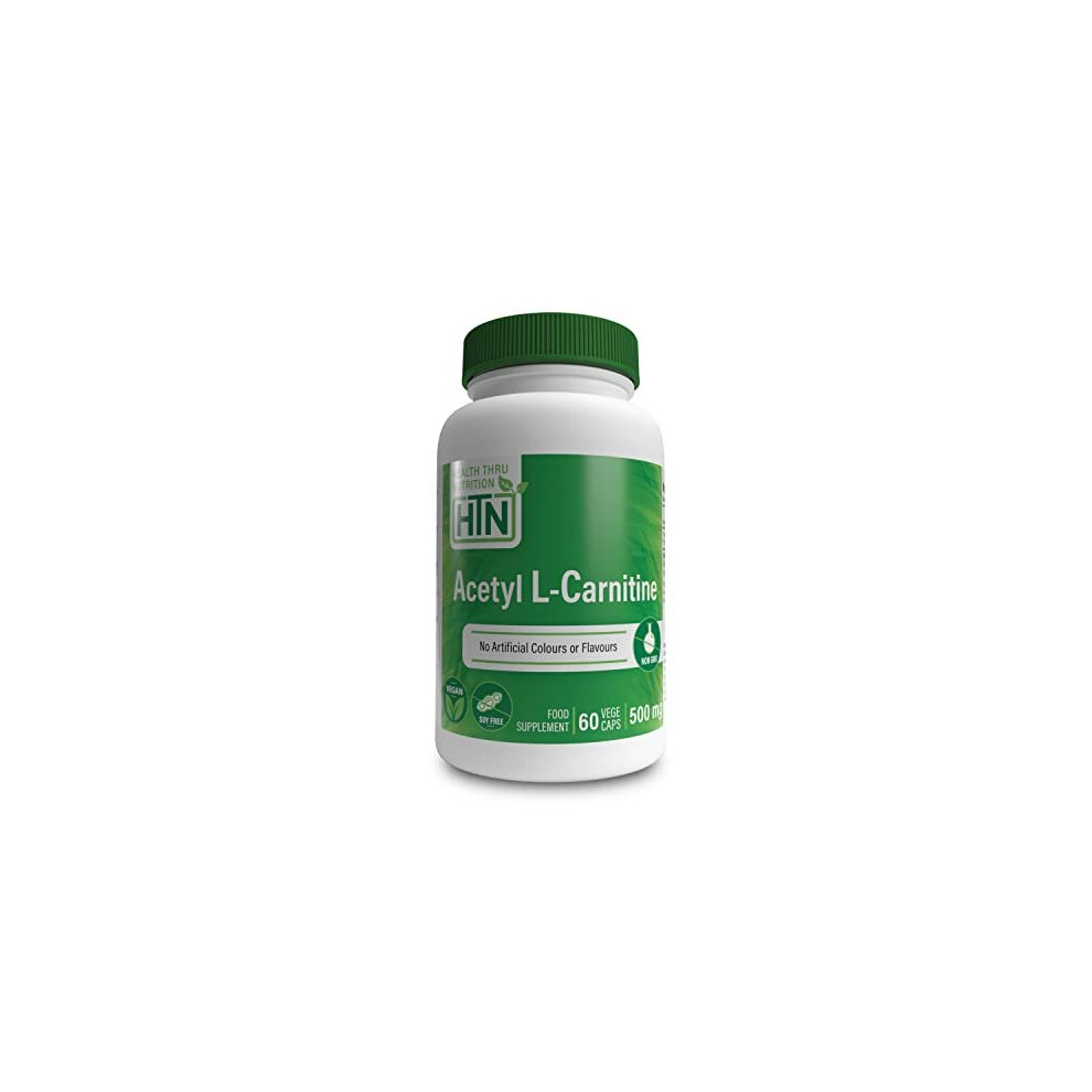 Acetyl LCarnitine 500mg 60 Capsules Non GMO 60