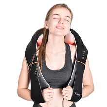Back Neck and Shoulder Massager with Heat Deep Tissue 3D Kneading Shiatsu Massage Electric Massager for Body Muscle Home Office Use