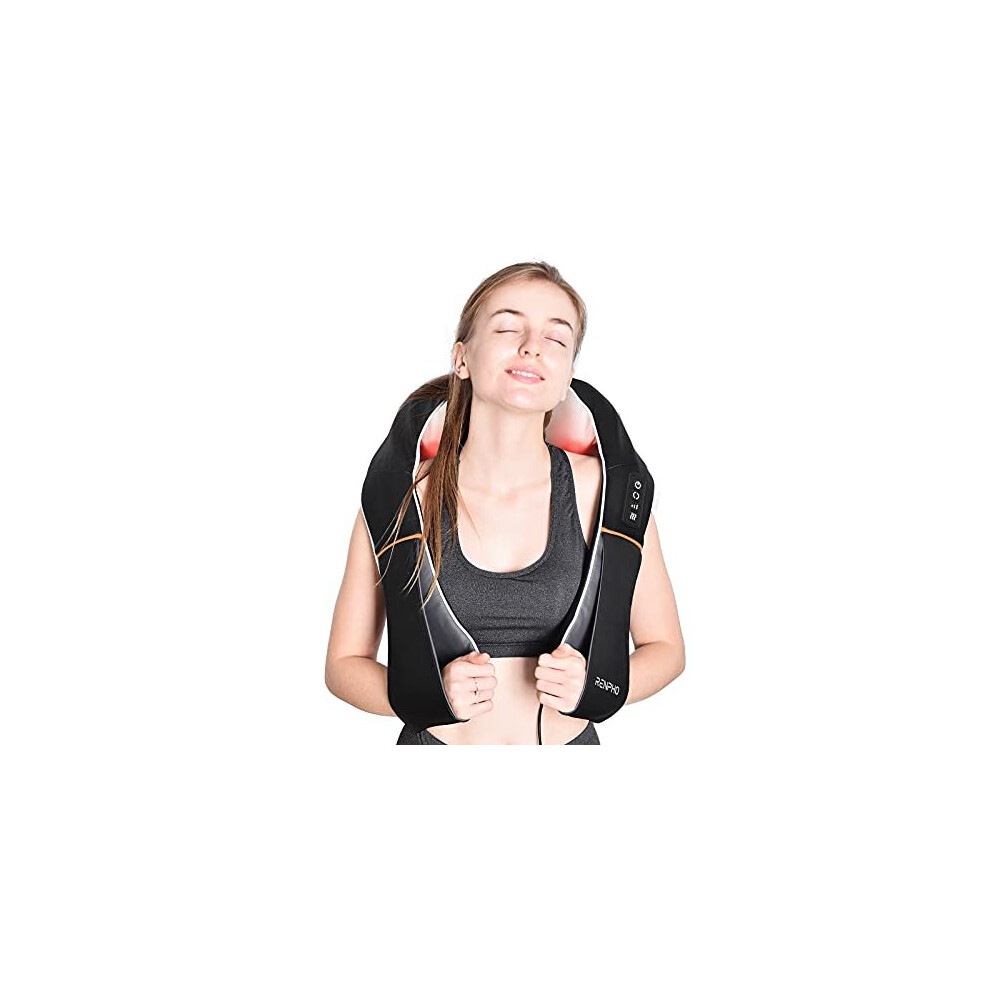 Renpho Back Neck And Shoulder Massager With Heat Deep Tissue 3D Kneading Shiatsu Massage Electric Massager For Body Muscle Home Office Use