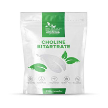 Choline Bitartrate Supplement 625 Servings of Choline Bitartrate Powder 250 Grams Choline Supplement for Healthy Brain Function and Vital Support by