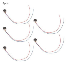 DC 3V Flat Vibrating Motor 002W 008A Brush Micro Vibrating Motor Adhesive Flat Coin 8x3mm for Mobile Phones Pager Smart Bracelet Electronic Vibration