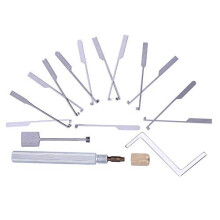 15pcs Dimple Kaba Lock Pick Set Kaba Lock Opener for Beginner and Pro Locksmiths Kaba Locksmith Tools for Open Doubleend Lock