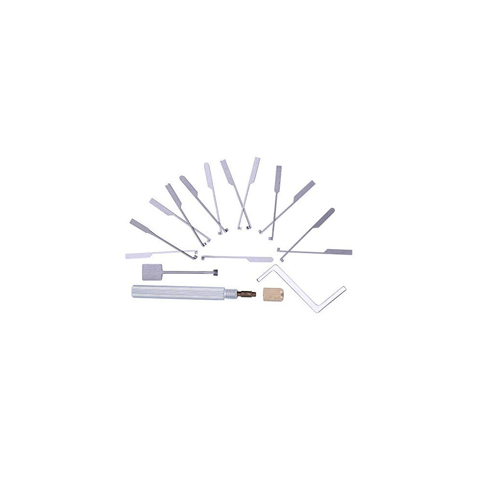 15pcs Dimple Kaba Lock Pick Set Kaba Lock Opener for Beginner and Pro Locksmiths Kaba Locksmith Tools for Open Doubleend Lock