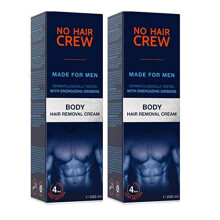 2 X NO HAIR CREW Body Hair Removal Cream Depilatory Cream Made for Men 200 ml Set 2 x 200ml