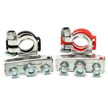 Positive Negative 3 Way Copper Replacement CarLeisure Battery TerminalsClampElectric Connectors