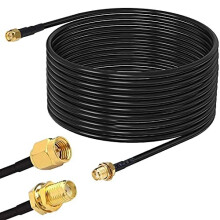 SMA WiFi Antenna Extension cable 8M SMA Male to Female Cableeters Low Loss RG174 Coaxial Cable Connector Antenna AdapterBlack
