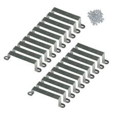 20 Pack Fence Panel Security Brackets for 4x4 inch Concrete or Wooden Posts with 40 Screws