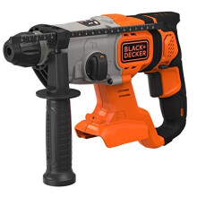 BlackDecker 18V SDSplus AkkuKombihammer 12 Joule fr effektives Bohren Schlagbohren und leichte Meielarbeiten LEDArbeitsleuchte 1x 6mm Bohrer Lieferung