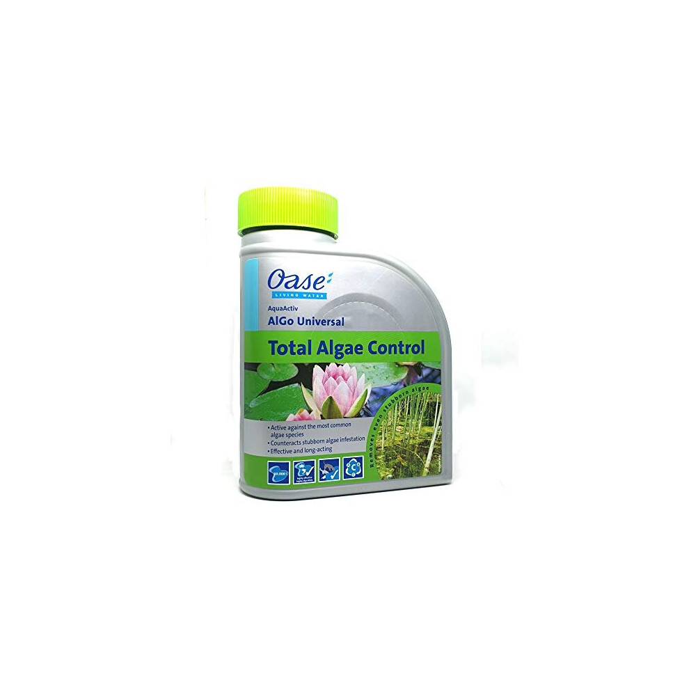 Oase Aquaactiv Algo Universal Total Algae Control 500Ml – Comprehensive, Safe Pond Algae Treatment (Targets String, Slime & Suspended Algae)
