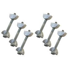 Unika Slimline Toggle Bolt for Compact Laminate Kitchen Worktop Connecting Bolts 6 Pack