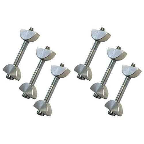 Unika Slimline Toggle Bolt for Compact Laminate Kitchen Worktop Connecting Bolts 6 Pack