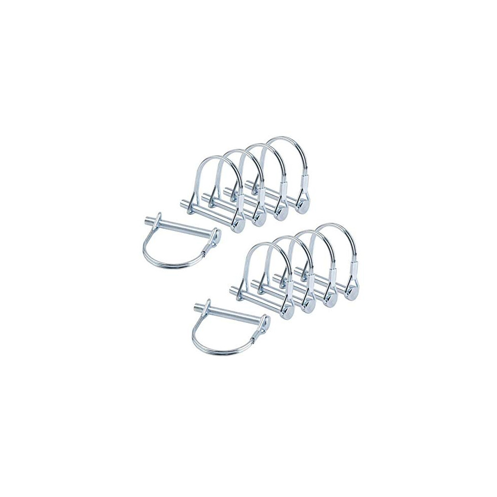 10Pcs Shaft Locking Pin14 Trailers Lock Hitch Lock Pin Pull The Pin Round Loop Wire Pin Hitch Pto Pin For Farm Lawn Garden 791391848349
