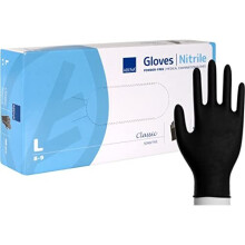 Examination gloves Classic Sensitive L black nitrile powder free