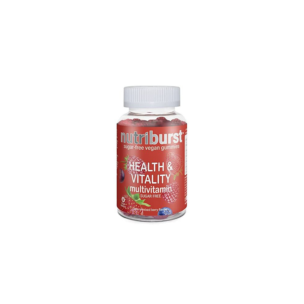 Multivitamins Health Vitality Gummy Vitamin C B5 B6 B12 D Plant Based Sugar Free Supplement 60 Gummies 1 Month Supply Healthy Nutrition Suitable for