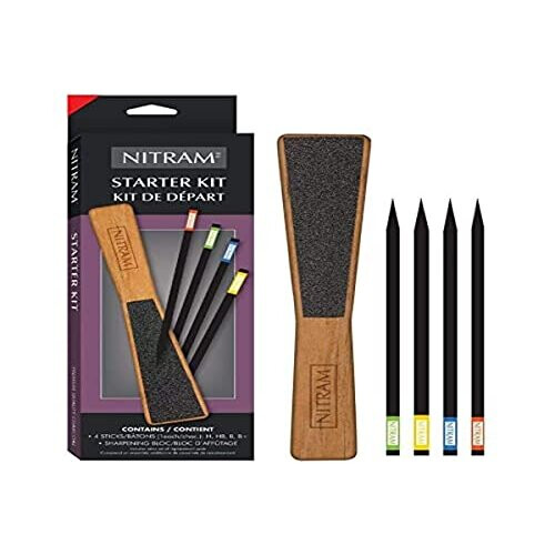 Starter Kit with 4 Charcoal and One Stone for Sanding Coal NO