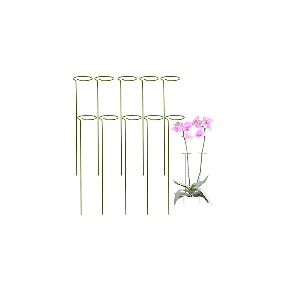 Odoxia 10 Pack Plant Supports For Garden Help Your Flowers Grow Plant Support Sticks For Plants And Flowers Garden Sticks Tomato Cages Plant Stakes For Pack