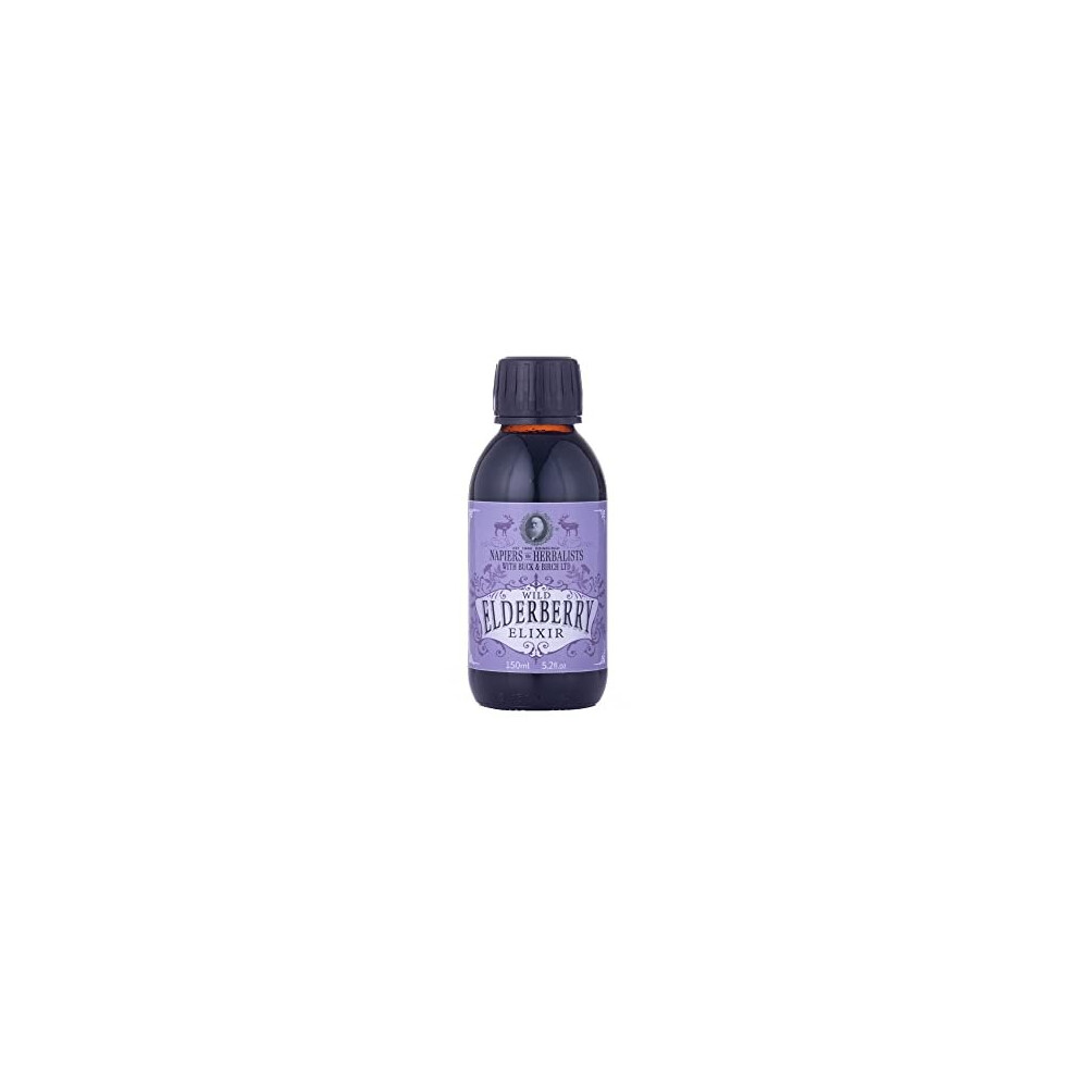 Napiers The Herbalists Napiers Wild Elderberry Vitamin C Elixir Immune System Booster Alcoholfree 150Ml