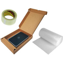 Laptop Shipping Box Charger Locker 51x38x7cm 3m Bubble WRAP Packing Tape